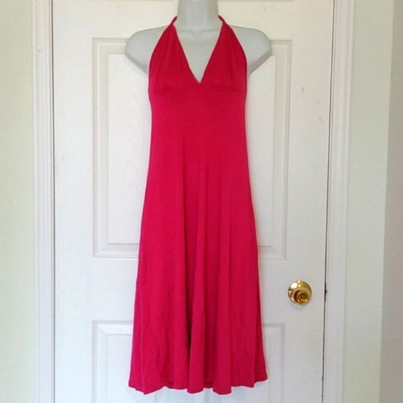 Guess Dresses & Skirts - GUESS JEANS NWT Halter Dress Fushia Rose
